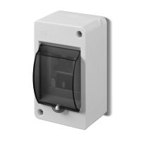 Obudowa n/t, zacisk N z szybą, MINI S-3, IP30, dymny | 2303-11 Elektro-Plast Nasielsk