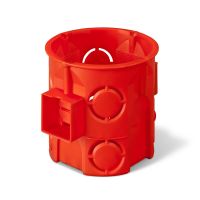 Puszka p/t PK-60 łączeniowa głęboka z wkrętami IP20, ceglasta RAL2012 PRO (opak 10szt) | 0285-01L Elektro-Plast Nasielsk