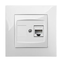 Gniazdo p/t RJ45 CAT 5e B/R, IP20, grafitowe, Carla | 1748-18 Elektro-Plast Nasielsk