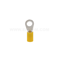 Końcówka oczkowa izolowana KOI 6/6 PCV, przekrój: 6mm2, otwór pod śrubę M6 (opak 100szt) | E09KO-02010302100 Ergom