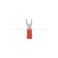 Końcówka kablowa widełkowa izolowana KWI 1/3 przekrój: 1,0mm2, otwór pod śrubę M3 (opak 100szt) | E09KO-02030100800 Ergom
