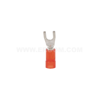 Końcówka widełkowa izolowana KWI 1/3,5 PC przekrój: 1,0mm2, otwór pod śrubę M3,5 (opak 100szt) | E09KO-02030300300 Ergom