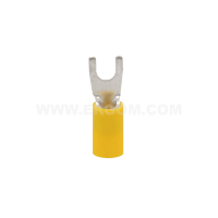 Końcówka kablowa widełkowa izolowana KWI 6/4 PCV przekrój: 6mm2, otwór pod śrubę M4 (opak 100szt) | E09KO-02030401800 Ergom