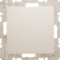 Zaślepka z płytką czołową, z cokołem i pazurkami, kremowy, połysk, B.Kwadrat/S.1 | 6710098982 Hager