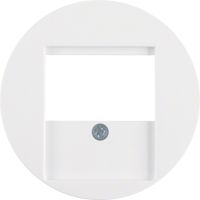 Płytka czołowa do gniazda głośnikowego, biały, połysk, R.1/R.3 | 6810332089 Hager