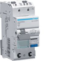Wyłącznik różnicowoprądowy z członem nadprądowym 6kA B 16A 30mA Typ A 1P+N QuickConnect | ADS916D Hager
