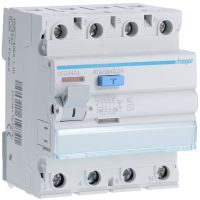 Wyłącznik różnicowo-prądowy 3P+N 40A 300mA 6kA AC, RCCB | CFC440J Hager