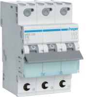 Wyłącznik nadprądowy 6kA B16 3P QuickConnect | MBS316 Hager