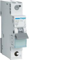 Wyłącznik nadprądowy 6kA 1P C 16A QuickConnect MCB | MCS116 Hager
