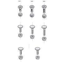 Zestaw śruba + nakrętka BTRCC 6x20 EZ (100szt.), Cablofil | CM801011 Legrand