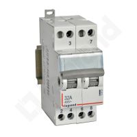 Przełącznik modułowy podwójny 32A z punktem neutralnym | 412903 Legrand