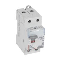 Wyłącznik różnicowo-prądowy P 302 2P 63A 300MA typ A-S serii DX3 | 411584 Legrand