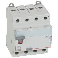 Wyłącznik różnicowo-prądowy P 304 4P 100A 300MA typ A serii DX3 | 411783 Legrand