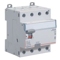 Wyłącznik różnicowo-prądowy P304 4P 100A 30mA typ A serii DX3 | 411763 Legrand