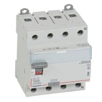 Wyłącznik różnicowo-prądowy P 304 4P 100A 500MA typ A serii DX3 | 411793 Legrand