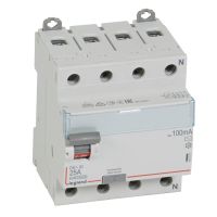 Wyłącznik różnicowo-prądowy P 304 4P 25A 100MA typ AC serii DX3 | 411712 Legrand