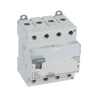 Wyłącznik różnicowo-prądowy P304 4P 40A 300mA typ A-S serii DX3 | 411800 Legrand