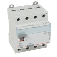 Wyłącznik różnicowo-prądowy P 304 4P 63A 300MA typ A serii DX3 | 411781 Legrand