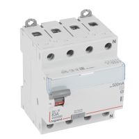 Wyłącznik różnicowo-prądowy P 304 4P 63A 500MA typ AC serii DX3 | 411734 Legrand