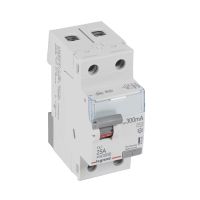 Wyłącznik różnicowo-prądowy P302 2P 25A 300mA typ AC serii TX3 | 411529 Legrand