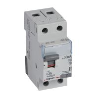 Wyłącznik różnicowo-prądowy P302 2P 63A 30mA typ A serii TX3 | 411561 Legrand