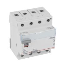 Wyłącznik różnicowo-prądowy P 304 4P 25A 300MA typ A serii TX3 | 411784 Legrand