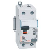 Wyłącznik różnicowo-nadprądowy P 312 2P C 25A 30MA typ AC 10KA serii DX3 | 410981 Legrand