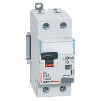 Wyłącznik różnicowo-nadprądowy P 312 2P C 32A 30MA typ AC 10KA serii DX3 | 410982 Legrand