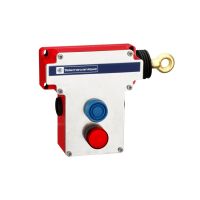 Wyłącznik awaryjny cięgnowy z blokadą Preventa XY2 XY2CE RH 2NC+2NO wskaźnik świetlny 230V uruchamia | XY2CE1A296H7 Telemecanique Sensors