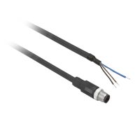 Konektor wstępnie okablowany XZ prosty męski M8 3 piny przewód PUR 1m | XZCP2737L1 Telemecanique Sensors