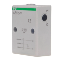 Automat zmierzchowy AZH 24V/10A z wewnętrznym czujnikiem światłoczułym | AZH-24V F&F