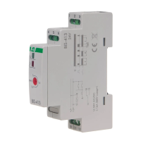 Przekaźnik bistabilny z wyłącznikiem czasowym BIS-413-24V 24V/16A 1×NO/NC montaż na szynie DIN | BIS-413-24V F&F