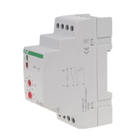 Regulator temperatury RT-823 zakres temp. 60-95st.C montaż na szynie DIN styk 1NO/NC 230V AC | RT-823 F&F