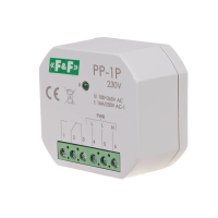 Przekaźnik elektromagnetyczny PP-1P-230V 16A 1 styk przełączny (NO/NC) montaż podtynkowy | PP-1P-230V F&F