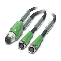 Kabel czujnika/urządzenia wykonawczego SAC-3P-M12Y/2X0,3-PUR/M 8FS | 1671331 Phoenix Contact