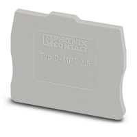 Pokrywa zamykająca D-MPT 2,5, (DxSxW) 36x2,2x27,1mm, szara | 3248140 Phoenix Contact
