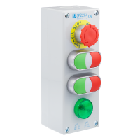 Kaseta sterownicza kompletna 4-otworowa, napięcie B, 2KLZ/C,2KLZ/C,LZ, 1 przepust M20 | SP22K4\25-1 Spamel