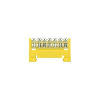 Listwa zaciskowa LZ 7/Ż 7x16mm2 montowana na szynie żółta | E.4052 Pawbol