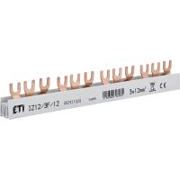 Szyna łączeniowa widełkowa 3P 80A 12mm2 12-modułów IZ12 3F 12 | 002921020 Eti