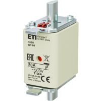 Wkładka bezpiecznikowa (topikowa) NH00 80A gF 500V szybka | 004114338 Eti