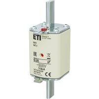 Wkładka bezpiecznikowa (topikowa) NH1 63A gF 500V szybka | 004139115 Eti