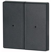 Klawisz podwójny z otworem na LED 55x55mm CWIZ-02/04-LED, antracytowy xComfort | 126061 Eaton