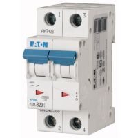 Wyłącznik nadprądowy 2-bieg. PLSM 10kA 20A C, PLSM-C20/2-MW | 242406 Eaton