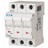Wyłącznik nadprądowy 3-bieg. PLSM 10kA 50A C, PLSM-C50/3-MW | 242479 Eaton