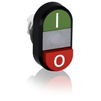 Przycisk podwójny I-0 przezroczyste pole podświetlany MPD13-11C, bez bloku stykowego | 1SFA611142R1108 ABB