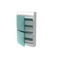 Obudowa Mistral41W n/t ,72-moduły drzwi przezroczyste z listwą N+PE, IP41, AT&U/Mistral | 1SPE007717F1121 ABB