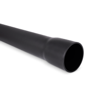 Rura osłonowa sztywna z kielichem ROS-M 110/5,5 750N,RHDPE, gładka, czarna (6m/50szt) SRS | 11799 TT Plast