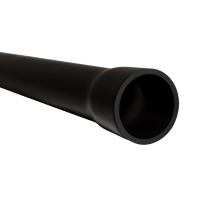 Rura osłon gładka przepustowa z kielichem ROS-Zł-M 110/6,3 750N RHDPE sztywna,czarna(6m/48szt) | 11184 TT Plast