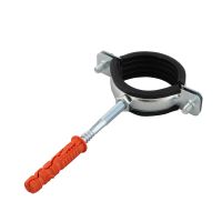 Obejma metalowa do rur odgromowych GROM 40 pojedyncza 5/4" z uszczelką dwugwintem i kołkiem | 11960 TT Plast