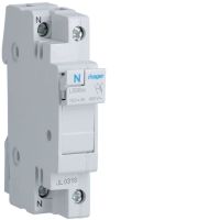 Modułowa podstawa bezpiecznikowa 1P+N wkł.bezp.cyl.L38 10x38mm 32A 400VAC | L50600 Hager